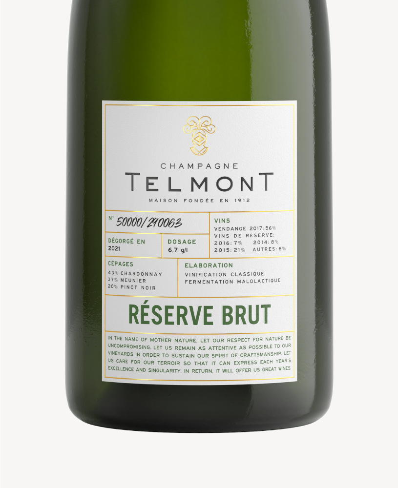Open image in slideshow, Réserve brut label
